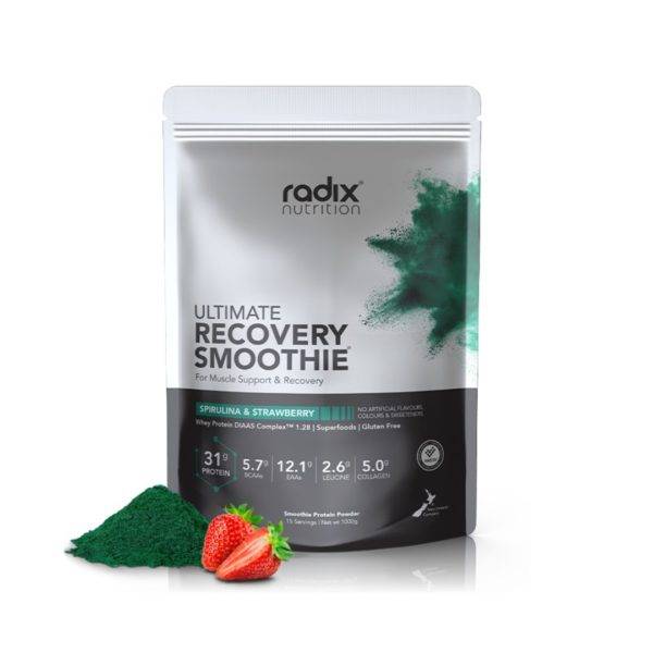 Radix Ultimate Recovery Smoothie V2 Spirulina & Strawberry