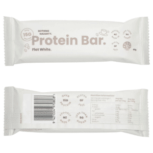 Nothing Naughty Protein Bar Flat White from Venture Outdoors NZ