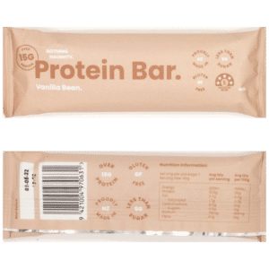 Nothing Naughty Protein Bar Vanilla Bean from Venture Outdoors NZ